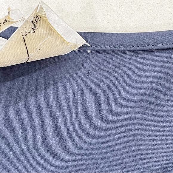 Wilfred Boxy Structured Top Snap Waist Blouse Black Blue XS - Picture 7 of 8